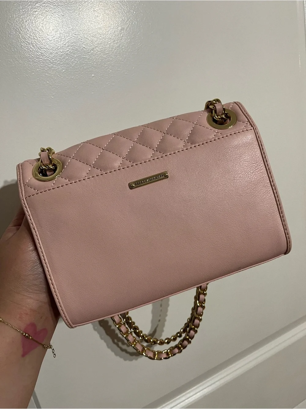 NWT! Rebecca Minkoff Mini Quilted Affair Pink Quartz